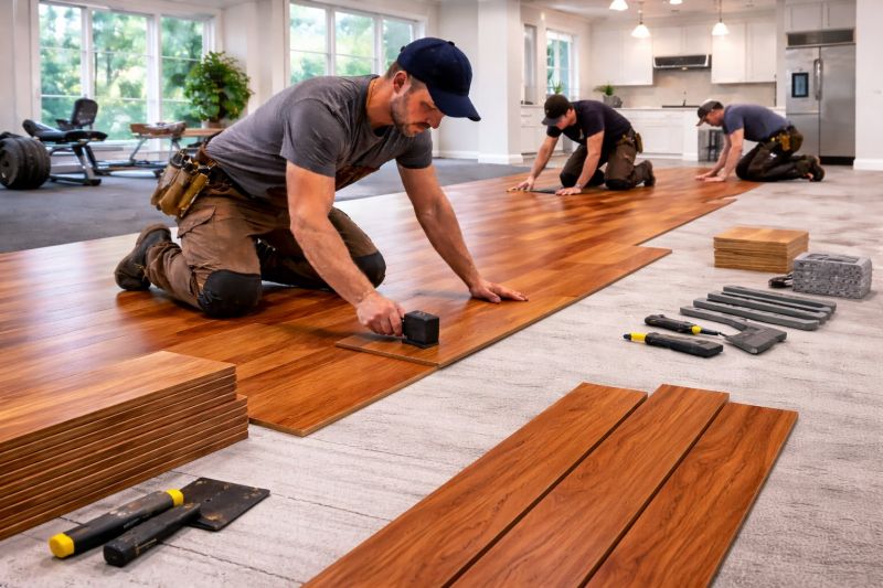 Cherry Floor Installation in Seffner, FL