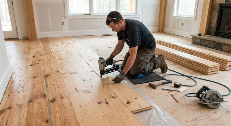 Pine Floor Installation in Zephyrhills, FL